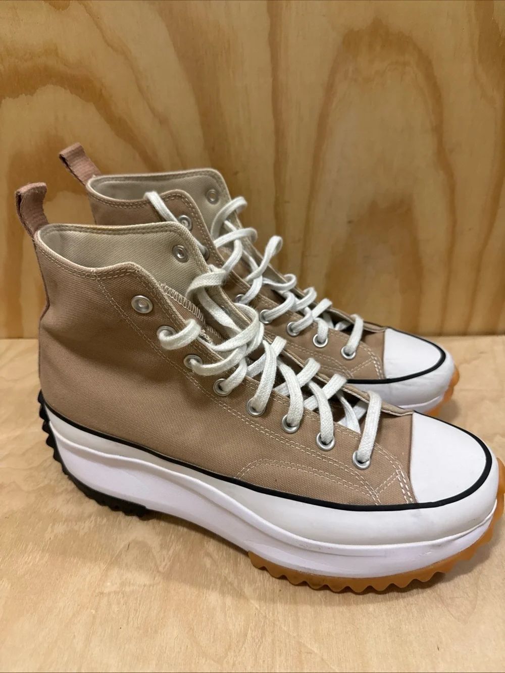Converse Run Star Hike Hi Seasonal Color Shoes "Hemp" 172727C Size 10 1/2